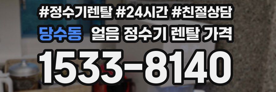 당수동 얼음 정수기 렌탈 가격