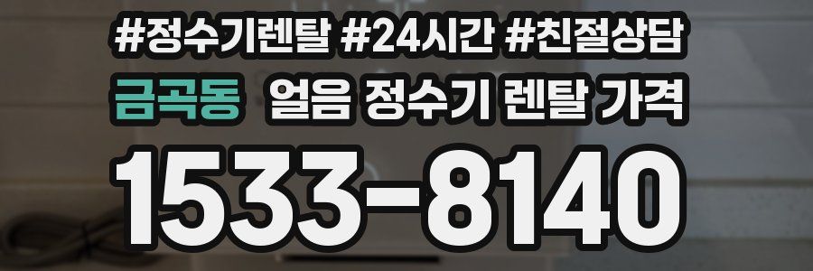 금곡동 얼음 정수기 렌탈 가격