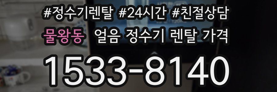 물왕동 얼음 정수기 렌탈 가격