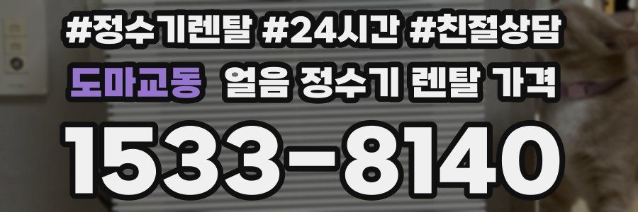 도마교동 얼음 정수기 렌탈 가격