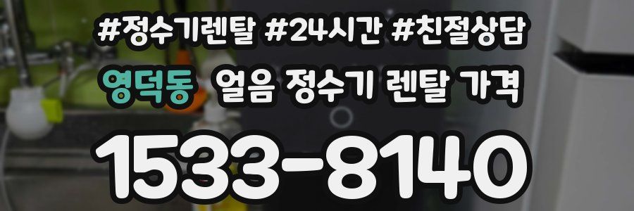 영덕동 얼음 정수기 렌탈 가격