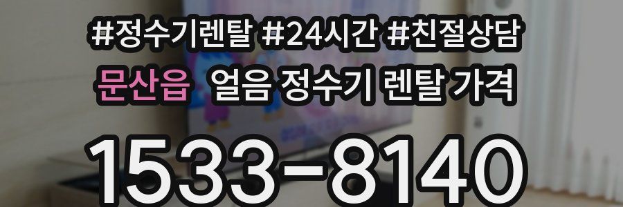 문산읍 얼음 정수기 렌탈 가격