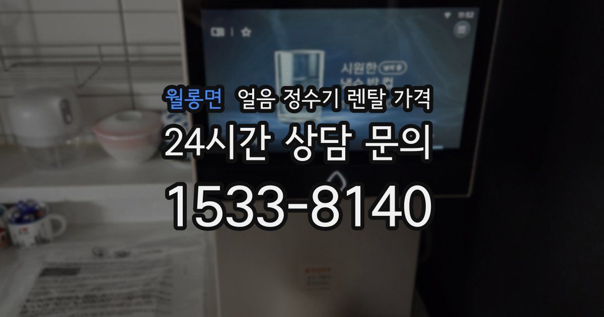 월롱면 얼음 정수기 렌탈 가격