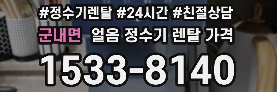 군내면 얼음 정수기 렌탈 가격