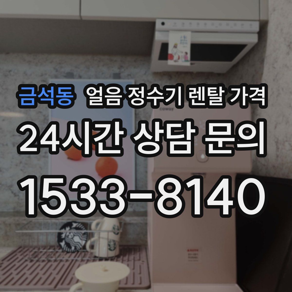 금석동 얼음 정수기 렌탈 가격