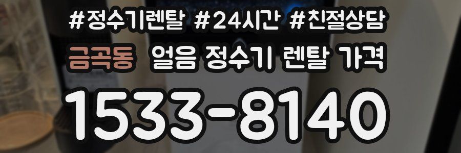 금곡동 얼음 정수기 렌탈 가격