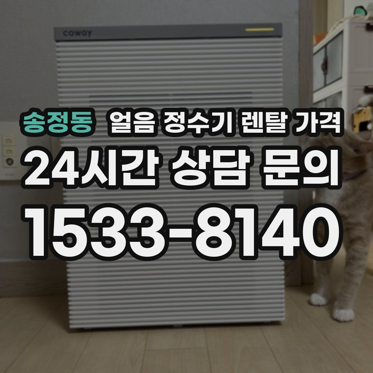 송정동 얼음 정수기 렌탈 가격