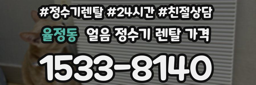율정동 얼음 정수기 렌탈 가격
