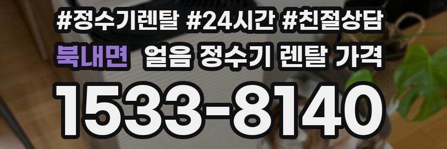 북내면 얼음 정수기 렌탈 가격