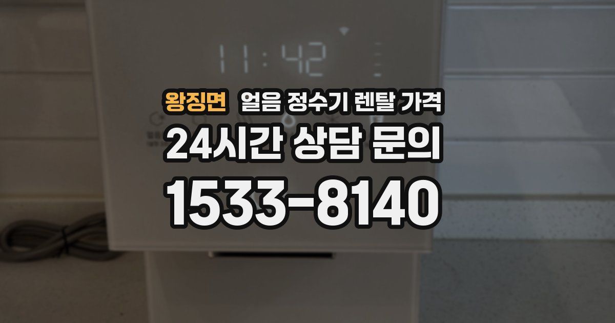 왕징면 얼음 정수기 렌탈 가격