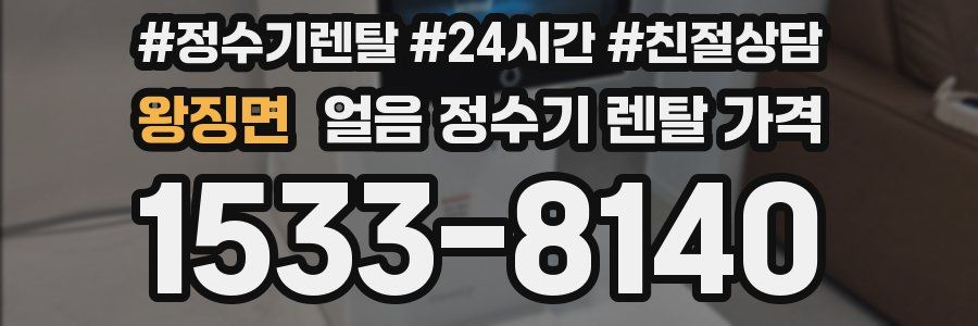 왕징면 얼음 정수기 렌탈 가격