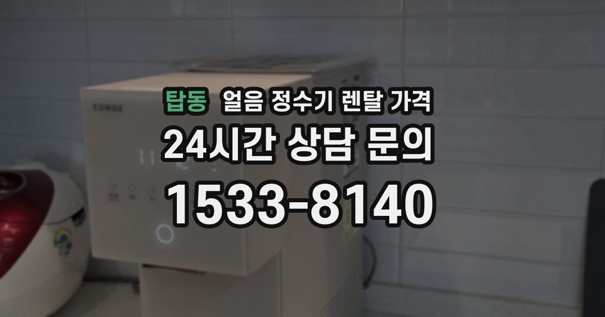 탑동 얼음 정수기 렌탈 가격