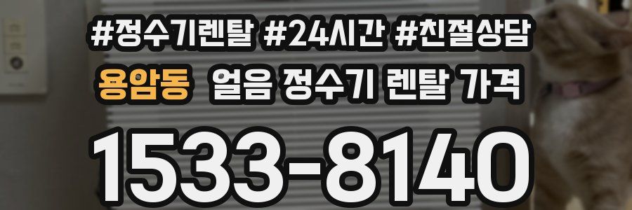용암동 얼음 정수기 렌탈 가격