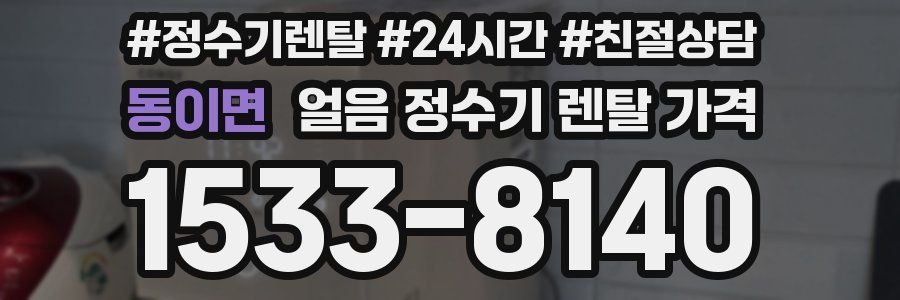 동이면 얼음 정수기 렌탈 가격