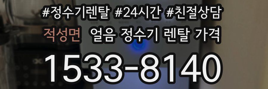 적성면 얼음 정수기 렌탈 가격