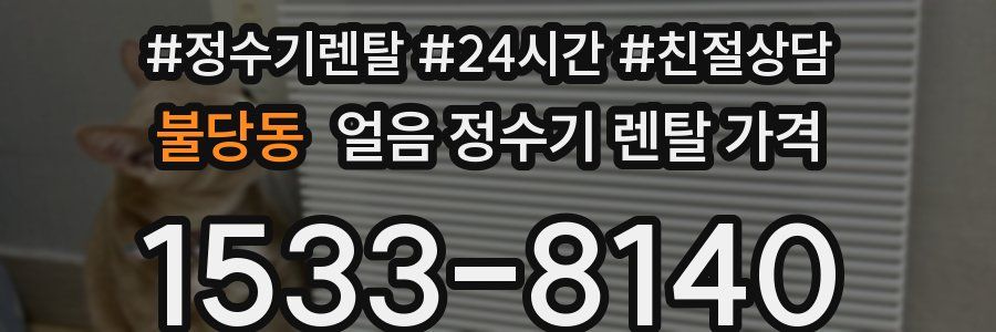 불당동 얼음 정수기 렌탈 가격
