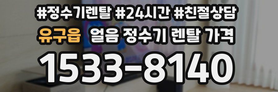 유구읍 얼음 정수기 렌탈 가격