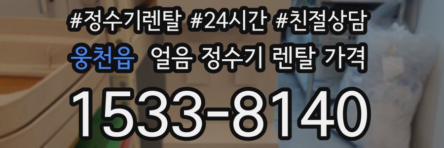 웅천읍 얼음 정수기 렌탈 가격