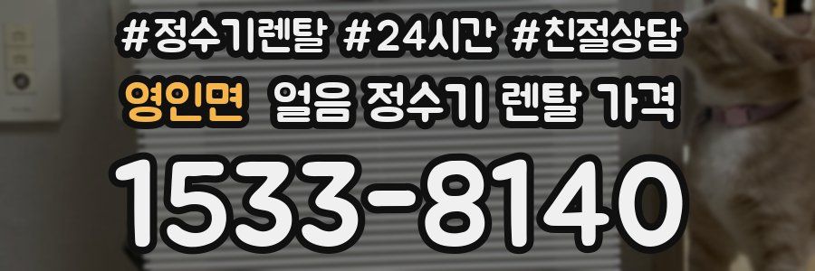 영인면 얼음 정수기 렌탈 가격