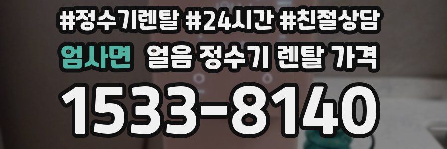 엄사면 얼음 정수기 렌탈 가격