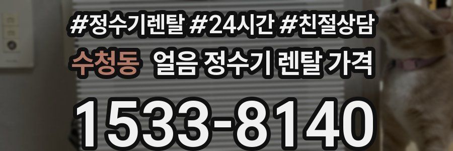 수청동 얼음 정수기 렌탈 가격