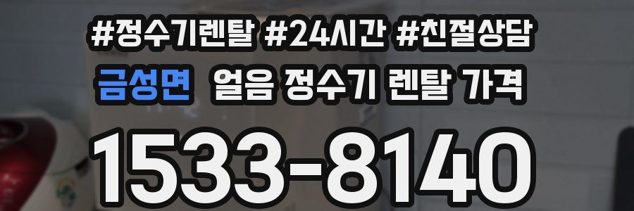 금성면 얼음 정수기 렌탈 가격