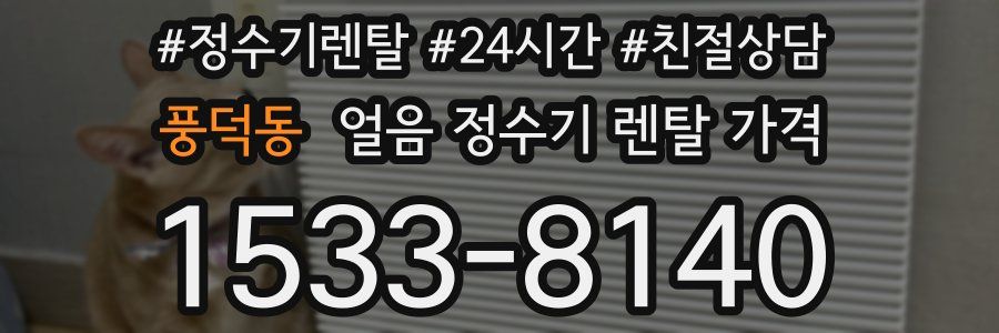 풍덕동 얼음 정수기 렌탈 가격