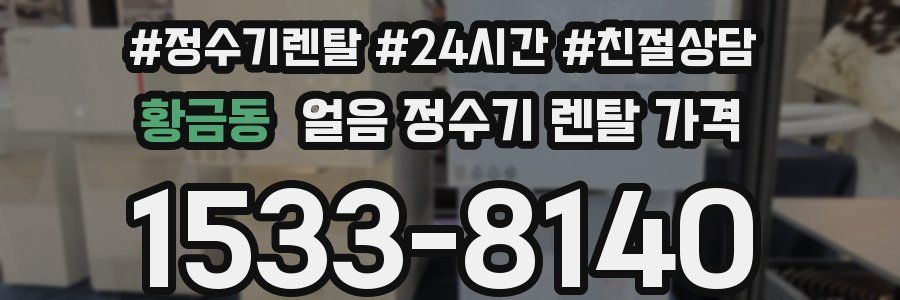 황금동 얼음 정수기 렌탈 가격
