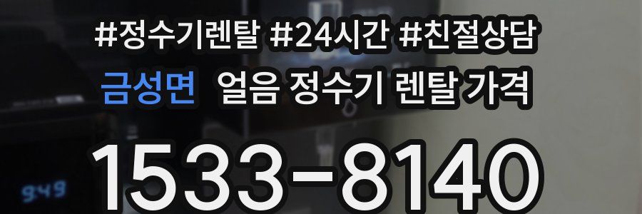 금성면 얼음 정수기 렌탈 가격