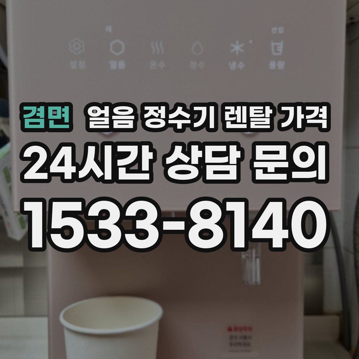 겸면 얼음 정수기 렌탈 가격 정수 전용 제품과 비교해보기