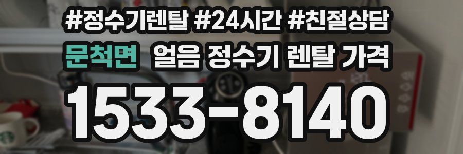 문척면 얼음 정수기 렌탈 가격