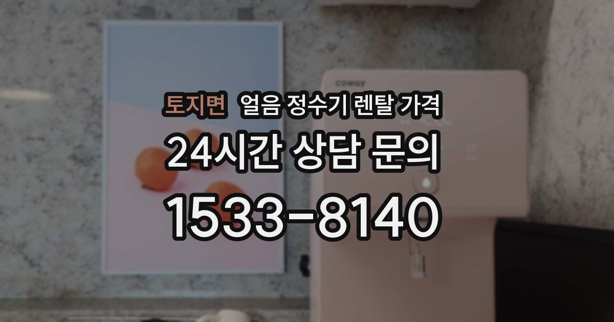 토지면 얼음 정수기 렌탈 가격