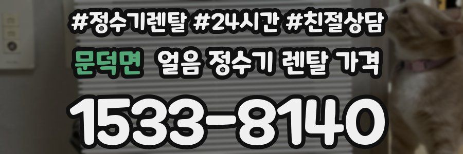 문덕면 얼음 정수기 렌탈 가격