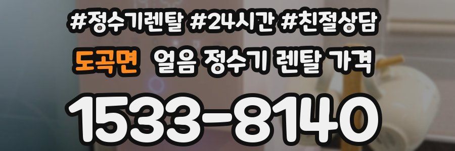 도곡면 얼음 정수기 렌탈 가격