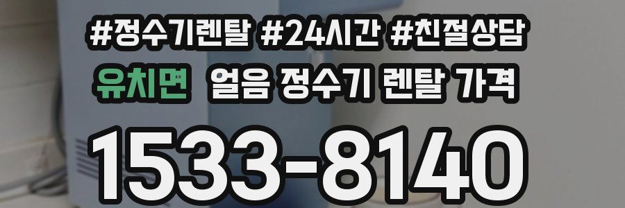 유치면 얼음 정수기 렌탈 가격