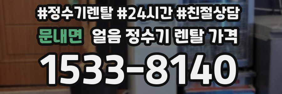 문내면 얼음 정수기 렌탈 가격