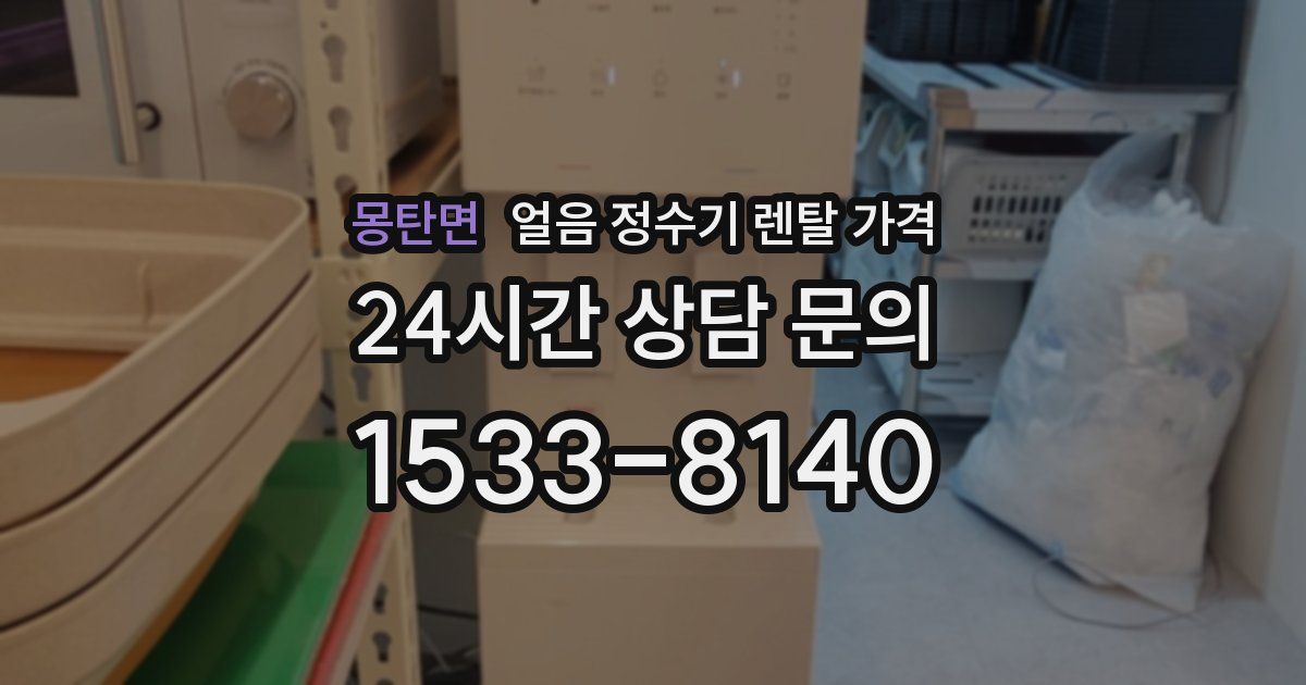 몽탄면 얼음 정수기 렌탈 가격