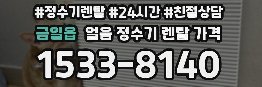 금일읍 얼음 정수기 렌탈 가격