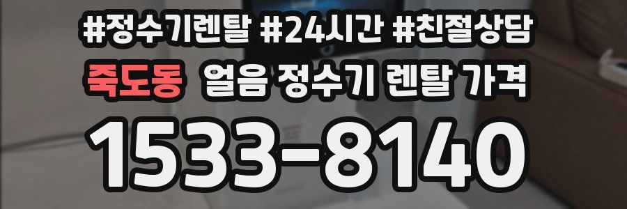 죽도동 얼음 정수기 렌탈 가격