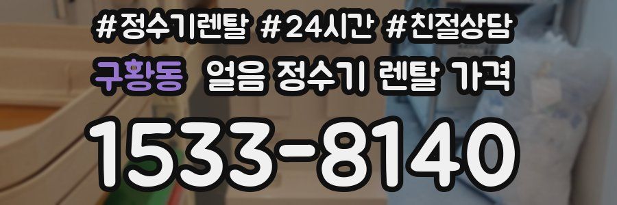 구황동 얼음 정수기 렌탈 가격