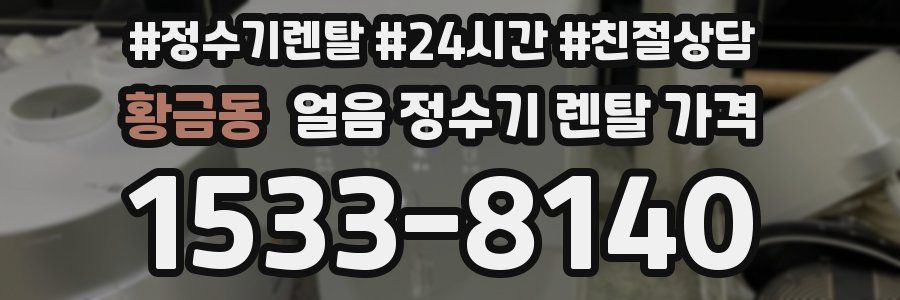 황금동 얼음 정수기 렌탈 가격