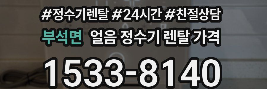 부석면 얼음 정수기 렌탈 가격