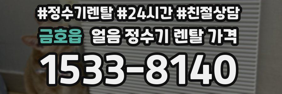 금호읍 얼음 정수기 렌탈 가격