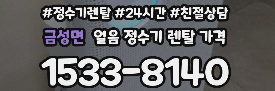 금성면 얼음 정수기 렌탈 가격