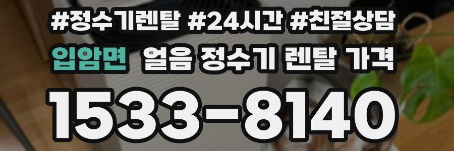 입암면 얼음 정수기 렌탈 가격