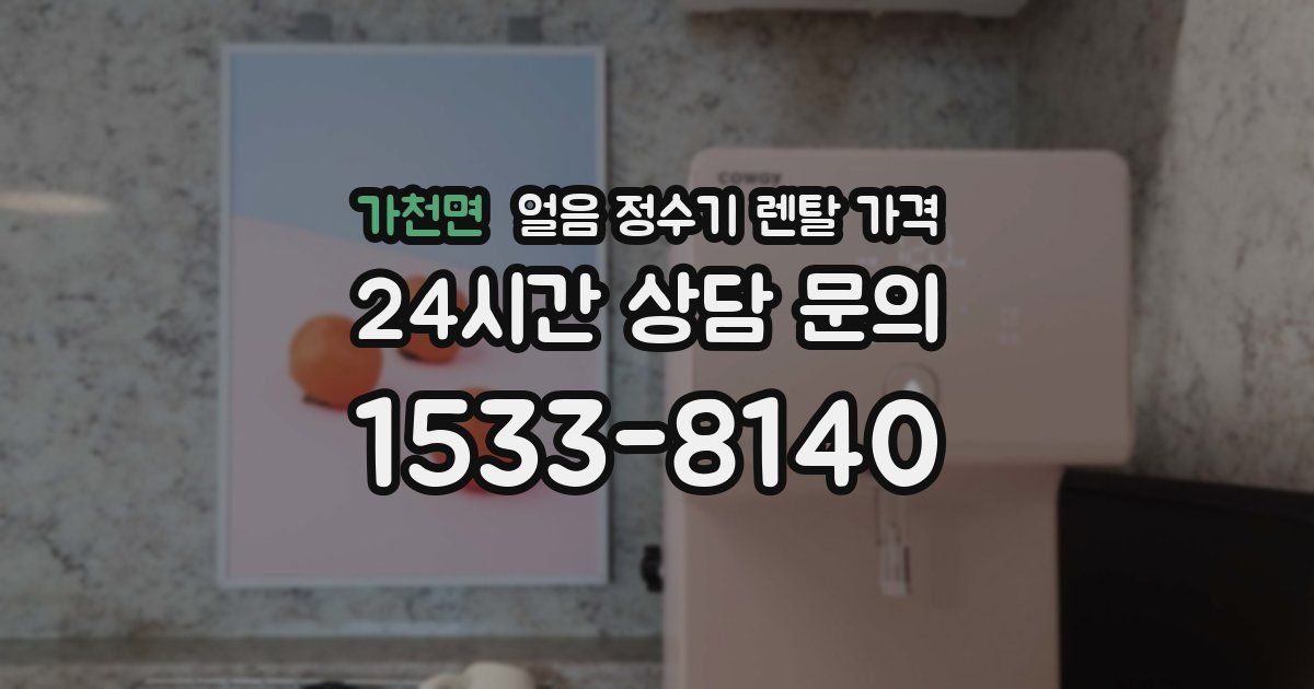 가천면 얼음 정수기 렌탈 가격