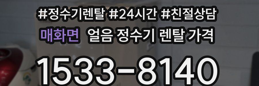 매화면 얼음 정수기 렌탈 가격