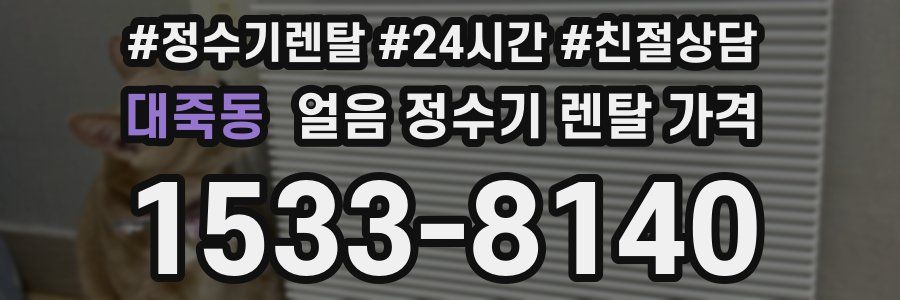대죽동 얼음 정수기 렌탈 가격