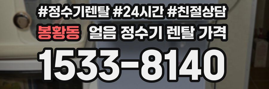 봉황동 얼음 정수기 렌탈 가격
