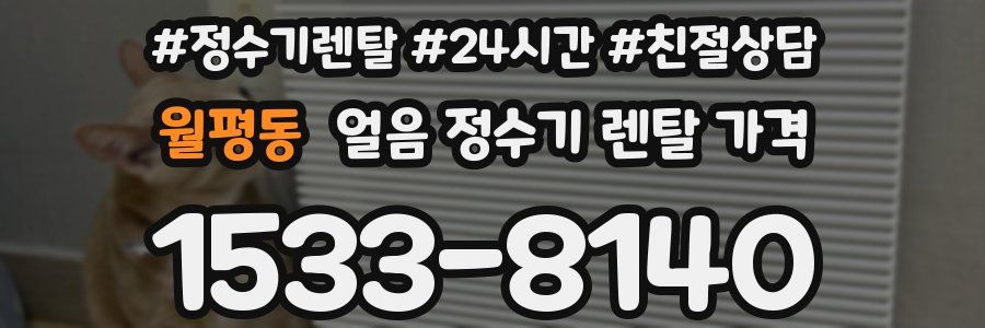 월평동 얼음 정수기 렌탈 가격